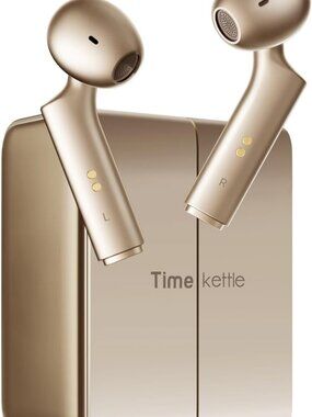 TimeKettle W4  AI Interpreter Earbuds -Gold Color - New Open Box